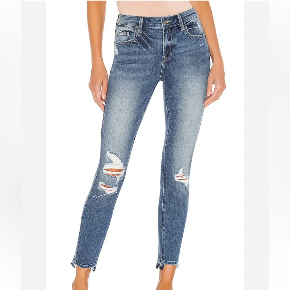 Pistola Blue Distressed Skinny Jeans